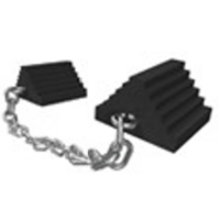 16" Wheel Chock Set with 3' Chain & Eyes